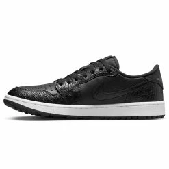Nike Air Jordan 1 Low G Golf Shoes -Golf Shoes Sales Store Nike Golf Air Jordan 1 Low G Golf Shoes Black Black Iron Grey White 3