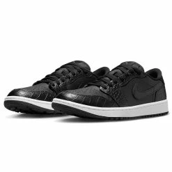 Nike Air Jordan 1 Low G Golf Shoes -Golf Shoes Sales Store Nike Golf Air Jordan 1 Low G Golf Shoes Black Black Iron Grey White 6