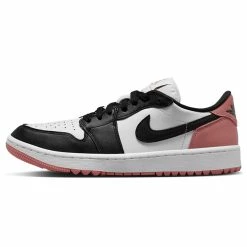 Nike Air Jordan 1 Low G Golf Shoes 12 Nike Air Jordan 1 Low G Golf Shoes -Golf Shoes Sales Store Nike Golf Air Jordan 1 Low G Golf Shoes White Black Rust Pink 3