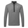 Nike Dry Victory Heather 1/2 Zip Golf Sweater -Golf Shoes Sales Store Nike SS22 Victory Heather 1 2 Zip Golf Sweater Black Black White DH1261 010 SWNIK247 M Front