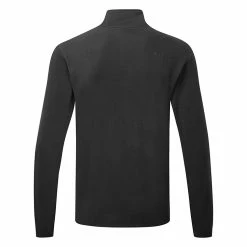 Oakley Maple Ridge 1/2 Zip Fleece Golf Pullover -Golf Shoes Sales Store Oakley SS22 Maple Ridge 1 2 Zip Fleece Sweater FOA403801 02E Code SWOAK093 M Blackout Back