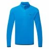 Oakley Maple Ridge 1/2 Zip Fleece Golf Pullover 2 Oakley Maple Ridge 1/2 Zip Fleece Golf Pullover -Golf Shoes Sales Store Oakley SS22 Maple Ridge 1 2 Zip Fleece Sweater FOA403801 9NB Code SWOAK095 M Nuclear Blue Front