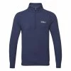 Oscarjacobson Oscar Jacobson Lawton Tour 1/4 Zip Golf Sweater -Golf Shoes Sales Store Oscar Jacobson AW22 Lawton Tour OJTOP0102 SWOSC206 S Navy Marl Front