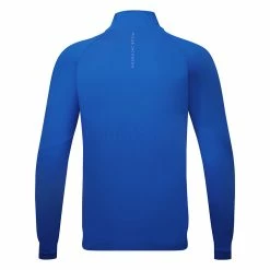 Oscarjacobson Oscar Jacobson Lexington 1/4 Zip Golf Sweater -Golf Shoes Sales Store Oscar Jacobson AW22 Lexington Midlayer OJTOP0099 SWOSC202 S Electric Back