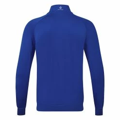Oscarjacobson Oscar Jacobson Trent Tour 1/2 Zip Golf Sweater -Golf Shoes Sales Store Oscar Jacobson AW22 Trent Tour Sweater OJTOP0021 SWOSC210 S Electric Back