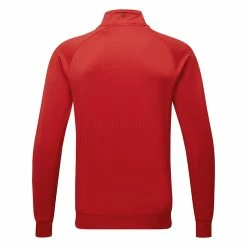 Oscarjacobson Oscar Jacobson Trent Tour 1/2 Zip Golf Sweater -Golf Shoes Sales Store Oscar Jacobson SS22 Trent Tour Mid Layer OJTOP0021 Code SWOSC198 M Jewel Red Back