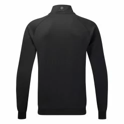 Oscarjacobson Oscar Jacobson Trent Tour 1/2 Zip Golf Sweater -Golf Shoes Sales Store Oscar Jacobson AW20 Trent Tour Sweater OJTOP0021 Code SWOSC171 Black back
