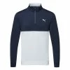 Puma Gamer Colour Block 1/4 Zip Golf Popover 1 Puma Gamer Colour Block 1/4 Zip Golf Popover -Golf Shoes Sales Store PUMA SS22 Gamer Colorblock 1 4 Zip Sweater Code 532985 02 SWPUM236 M Navy Blazer Bright White Front