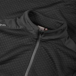 Golf Shoes Sales Store -Golf Shoes Sales Store Ping AW22 Marshall Half Zip Fleece PO3546 D88 SWPIN161 Black Black Detail
