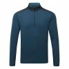 Ping Marshall 1/2 Zip Fleece Golf Sweater -Golf Shoes Sales Store Ping AW22 Marshall Half Zip Fleece PO3546 SDN SWPIN164 Stormcloud Navy Front