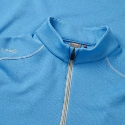 Ping Ramsey 1/2 Zip Golf Sweater 6 Ping Ramsey 1/2 Zip Golf Sweater -Golf Shoes Sales Store Ping SS23 Ramsey 1 4 Zip Sweater P03356 BLU SWPIN175 Infinity Blue Marl Detail
