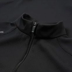 Ping Ramsey 1/2 Zip Golf Vest -Golf Shoes Sales Store Ping SS19 Ramsey 1 4 Zip Vest P03357 060 Code SSPIN025 Black detail
