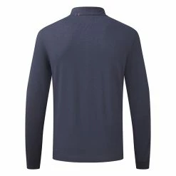 Puma Cloudspun WRMLBL Golf Popover -Golf Shoes Sales Store Puma AW22 Cloudspun WRMLBL 1 4 Zip Sweater 537066 02 SWPUM270 S Navy Blazer Back