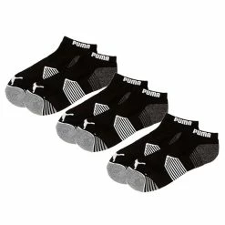 Puma Essential Low Cut Golf Socks (3 Pack) -Golf Shoes Sales Store Puma Essential Low Cut Socks 3 Pairs Black 2