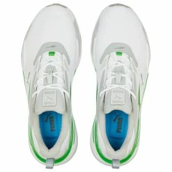 Puma GS Fast Golf Shoes -Golf Shoes Sales Store Puma GS Fast Golf Shoes White High Rise Puma Green 3