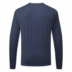 Puma Cloudspun Crew Golf Popover 10 Puma Cloudspun Crew Golf Popover -Golf Shoes Sales Store Puma SS22 Cloudspun Crew Golf Popover Puma Navy Blazer Heather Quiet Shade Heather 535458 02 SWPUM264 Back