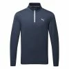 Puma Vista 1/4 Zip Golf Popover 2 Puma Vista 1/4 Zip Golf Popover -Golf Shoes Sales Store Puma SS22 Vista 1 4 Zip Sweater 535050 03 Code SWPUM253 M Navy Blazer High Rise Front