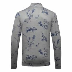 Puma Cloudspun Lowlands 1/4 Zip Golf Popover -Golf Shoes Sales Store Puma Cloudspun Lowlands 1 4 Zip Golf Popover Quiet Shade Heather 537067 02 SWPUM258 Back