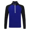Sunderland Aspen Mid Layer Golf Top -Golf Shoes Sales Store Sunderland Electric Blue Black White SUNMM39 ASP FRONT