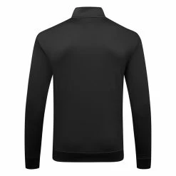 Underarmour Under Armour Fleece 1/4 Zip Golf Sweater -Golf Shoes Sales Store Under Armour AW22 1 4 Zip Sweater 1373358 001 SWUND171 XL Black Black Back