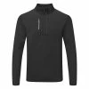 Underarmour Under Armour Storm Daytona 1/2 Zip Golf Sweater 2 Underarmour Under Armour Storm Daytona 1/2 Zip Golf Sweater -Golf Shoes Sales Store Under Armour AW22 Storm Daytona Half Zip Wind Top 1373409 001 WTUND093 Black Black Reflective Front