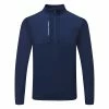 Underarmour Under Armour Storm Daytona 1/2 Zip Golf Sweater -Golf Shoes Sales Store Under Armour AW22 Storm Daytona Half Zip Wind Top 1373409 408 WTUND095 Academy Academy Reflective Front