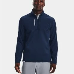 Underarmour Under Armour Storm Daytona 1/2 Zip Golf Sweater 11 Underarmour Under Armour Storm Daytona 1/2 Zip Golf Sweater -Golf Shoes Sales Store Under Armour AW22 Storm Daytona Half Zip Wind Top 1373409 408 WTUND095 Academy Academy Reflective Model 1