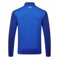 Underarmour Under Armour Storm Daytona 1/2 Zip Golf Sweater -Golf Shoes Sales Store Under Armour AW22 Storm Daytona Half Zip Wind Top 1373409 486 SWUND204 S Versa Blue Bauhaus Blue Reflective Back