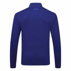 Underarmour Under Armour Storm 1/2 Zip Golf Sweater -Golf Shoes Sales Store Under Armour AW22 Storm Midlayer 1 2 Zip Sweater 1370119 456 SWUND179 XL Bauhaus Blue Versa Blue Bauhaus Blue Back