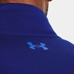 Underarmour Under Armour Storm 1/2 Zip Golf Sweater -Golf Shoes Sales Store Under Armour AW22 Storm Midlayer 1 2 Zip Sweater 1370119 456 SWUND179 XL Bauhaus Blue Versa Blue Bauhaus Blue Model 2