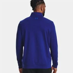 Underarmour Under Armour Storm 1/2 Zip Golf Sweater -Golf Shoes Sales Store Under Armour AW22 Storm Midlayer 1 2 Zip Sweater 1370119 456 SWUND179 XL Bauhaus Blue Versa Blue Bauhaus Blue Model 3