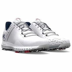 Underarmour Under Armour HOVR Drive 2 Golf Shoes 10 Underarmour Under Armour HOVR Drive 2 Golf Shoes -Golf Shoes Sales Store Under Armour HOVR Drive 2 Golf Shoes White Metallic Silver Academy 4