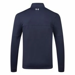 Underarmour Under Armour Storm HZ 1/2 Zip Golf Sweater 7 Underarmour Under Armour Storm HZ 1/2 Zip Golf Sweater -Golf Shoes Sales Store Under Armour SS23 Storm Midlayer HZ Sweater 1377398 410 SWUND196 S Midnight Navy Midnight Navy Halo Grey Back