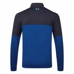 Underarmour Under Armour Storm HZ 1/2 Zip Golf Sweater 7 Underarmour Under Armour Storm HZ 1/2 Zip Golf Sweater -Golf Shoes Sales Store Under Armour SS23 Storm Midlayer HZ Sweater 1377398 471 SWUND198 S Blue Mirage Midnight Navy Glacier Blue Back
