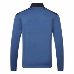 Underarmour Under Armour Fleece 1/4 Zip Golf Sweater -Golf Shoes Sales Store Under Armour SS23 Sweaterfleece Nov Sweater 1373415 471 SWUND193 S Blue Mirage White Back