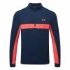 Underarmour Under Armour Storm 1/2 Zip Golf Sweater 1 Underarmour Under Armour Storm 1/2 Zip Golf Sweater -Golf Shoes Sales Store Under Armour Storm 1 2 Zip Golf Sweater Academy White Rush Red 1370119 409 SWUND166 Front