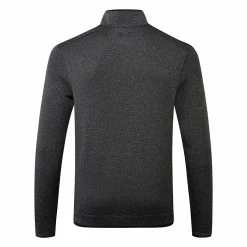 Underarmour Under Armour Storm SF 1/2 Zip Golf Sweater -Golf Shoes Sales Store Under Armour AW20 Storm SF 1 2 Zip Sweater 1359971 002 Code SWUND130 Black White Black back