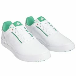 Adidas Retrocross Golf Shoes -Golf Shoes Sales Store adidas Retro Cross Shoes White Court Green 4