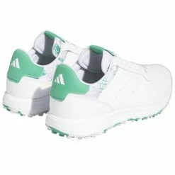 Adidas S2G SL Leather Golf Shoes -Golf Shoes Sales Store adidas S2G SL 23 Shoes White Grey One Court Green 5