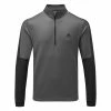Adidas Colour Block 1/4 Zip Golf Sweater 2 Adidas Colour Block 1/4 Zip Golf Sweater -Golf Shoes Sales Store adidas SS22 Colour Block 1 4 Zip Golf Sweater HC5573 Grey Six Black Front