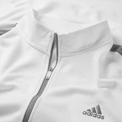 Golf Shoes Sales Store -Golf Shoes Sales Store adidas SS22 Colour Block 1 4 Zip Golf Sweater White HM2587 Detail