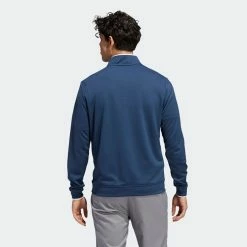 Adidas Primegreen UPF Lightweight 1/4 Zip Golf Sweater 13 Adidas Primegreen UPF Lightweight 1/4 Zip Golf Sweater -Golf Shoes Sales Store adidas SS22 Primegreen UPF Lightweight 1 4 Zip Golf Sweater Crew HF2974 Navy White Model 3