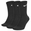 Nike Everyday Cushioned Crew Golf Socks (3 Pack) 2 Nike Everyday Cushioned Crew Golf Socks (3 Pack) -Golf Shoes Sales Store everydaycushionedcrewsocks3packblack1