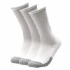 Underarmour Under Armour HeatGear Crew Golf Socks (3 Pack) -Golf Shoes Sales Store heatgear2crewsockswhite1
