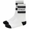 Oakley Performance B1B Icon Crew Golf Socks (3 Pack) -Golf Shoes Sales Store performance1bbiconcrewsockwhite
