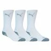 Puma Pounce Crew Golf Socks (3 Pack) -Golf Shoes Sales Store pouncecrew3packsockswhite1
